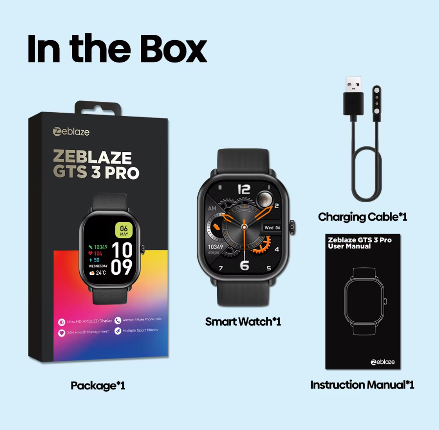 Zeblaze GTS 3 Pro Smartwatch