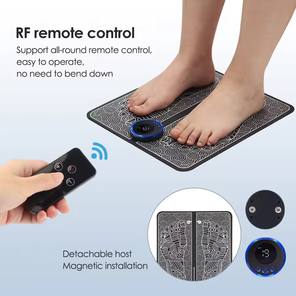 Rechargeable EMS Electric Foot Massager Pad
