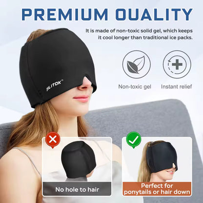 Migraine Headache Relief Cap – Hot & Cold Therapy Mask