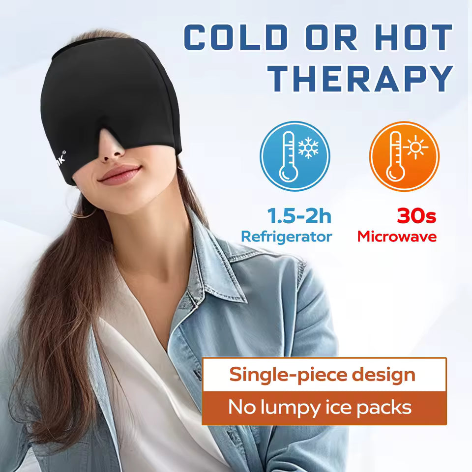 Migraine Headache Relief Cap – Hot & Cold Therapy Mask