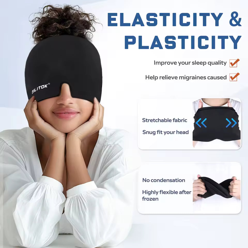 Migraine Headache Relief Cap – Hot & Cold Therapy Mask